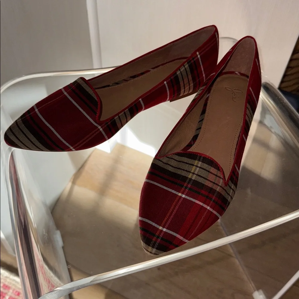 Joie FINAL New Daydreaming Plaid Flat Shoe 40 - Picture 12 of 12